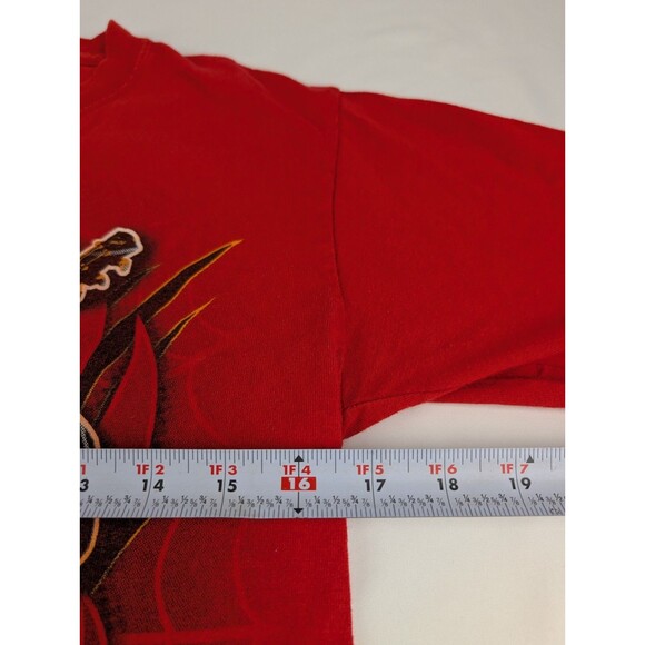 Kids L 10/12 ROCKER SUPREME LONG SLEEVE PULLOVER RED Vintage - Picture 6 of 8